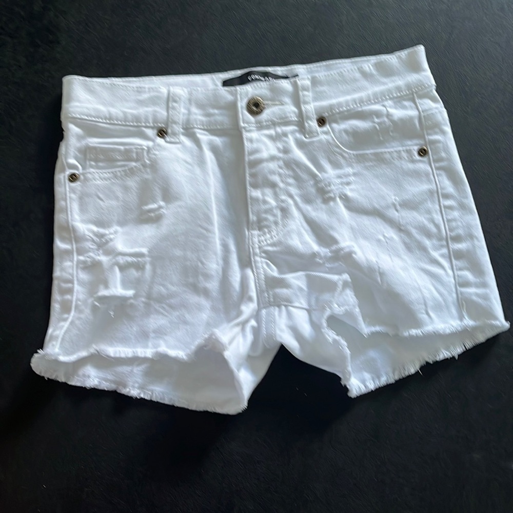 Contraband white jean shorts